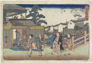 Umegawa em Yanagibashi em Ryo_goku, c. 1835-1842