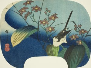 Alvéola e monocoria de Utagawa Hiroshige