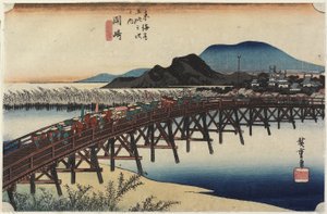 Ponte Yahagi, Okazaki, c. 1833