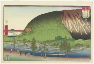 Montanha Zozu nas Províncias de Sanuki, agosto de 1857