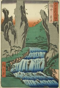Província de Bitchu: Gokei (Bitchu, Gokei), da série "Lugares famosos nas sessenta e tantas províncias (Rokujuyoshu meisho zue)"