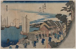 Shinagawa (da série Cinquenta e três estações do Tokaido)