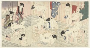 Balneário em Hakone de Utagawa Kunisada (I)