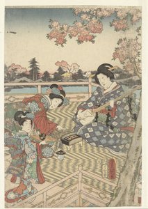 Um banquete de Primavera para os Genji Orientais
Azuma Genji hana no yuen de Utagawa Kunisada (I)
