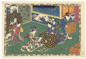 Capítulo 17
Imagens fiéis do Príncipe Magnífico (título da série)
Sono sugata Hikaru no utsushi-e (título da série sobre o objecto) de Utagawa Kunisada (I)