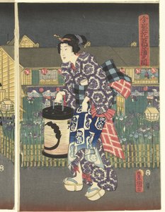 Irissen Inn Boei zensei hanashobu no zu de Utagawa Kunisada (I)