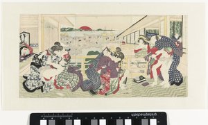 Casais de amor na varanda de Utagawa Kunisada (I)