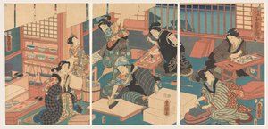 As mulheres fazem fotos de Utagawa Kunisada (I)