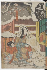 (Cena de uma peça de kabuki sobre Yoshitsune)