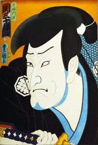 Da série "Atores famosos do passado e do presente", c.1860-65 de Utagawa Kunisada