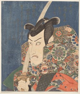 Ichikawa Danj?r? VII vestida para um papel de Utagawa Kunisada