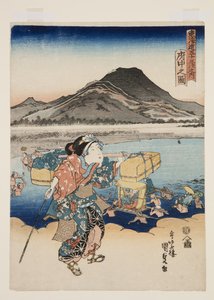 Vista de Fuch? (Fuch? no zu) (impressão a cores de bloco de madeira) de Utagawa Kunisada