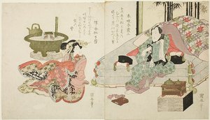 Um casal no quarto de Utagawa Kuniyasu