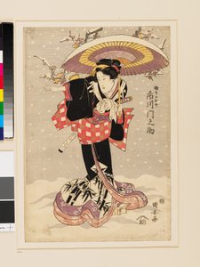 Ichikawa Monnosuke como Gokuin no Osen de Utagawa Kuniyasu
