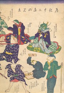 Artesão pelos Doze Sinais do Zodíaco, século XIX. de Utagawa Kuniyoshi