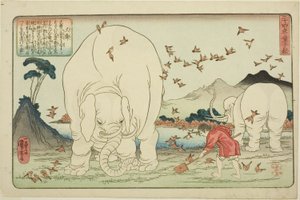 Dashun (Taishun), da série "Vinte e quatro Paragons of Filial Piety as a Mirror for Children (Nijushiko doji kagami)" de Utagawa Kuniyoshi