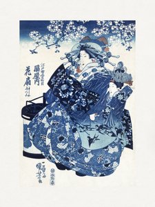 Mulher japonesa (1798-1861) de Utagawa Kuniyoshi