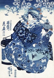 Mulher japonesa (1798-1861) de Utagawa Kuniyoshi