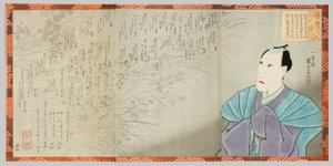 Retrato memorável de Ichikawa Danjuro VIII de Utagawa Kuniyoshi
