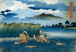 Foto do Rio Miyato de Utagawa Kuniyoshi