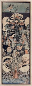 Seven Lucky Gods by Kuniyoshi, Utagawa (1797-1861) de Utagawa Kuniyoshi