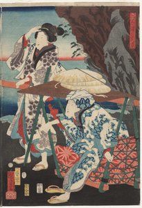 Nascer do sol na Baía de Futami de Utagawa Kuniyoshi