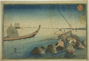Teppozu, da série "Lugares Famosos na Capital Oriental (Toto meisho)" de Utagawa Kuniyoshi