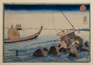Teppōzu, da série «Lugares famosos da capital oriental» de Utagawa Kuniyoshi
