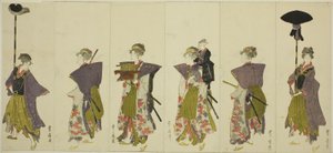 Paródia de uma procissão daimyo de Utagawa Toyohiro