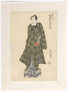 Kameya Chûbei em quimono axadrezado de Utagawa Toyokuni (I)