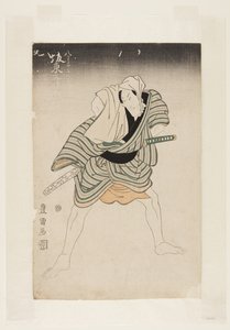 Ator Bando Mitsugoro III (impressão em bloco de madeira colorida) de Utagawa Toyokuni