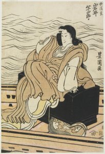 O actor Iwai Hanshiro como a mulher Seigen de Utagawa Toyokuni