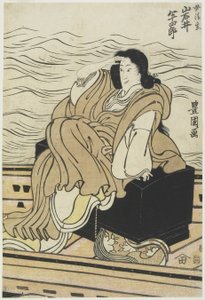 O ator Iwai Hanshiro_as a mulher Seigen, 1804-1825 de Utagawa Toyokuni