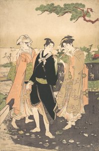 Ao longo da beira-mar em Futami. de Utagawa Toyokuni I