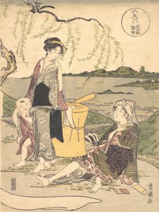 Rio Tama de Chofu? 1789. de Utagawa Toyokuni I
