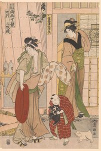 Peixeiro do Quarto Mês, da série Sinais Sazonais de Doze Meses de Utagawa Toyokuni I
