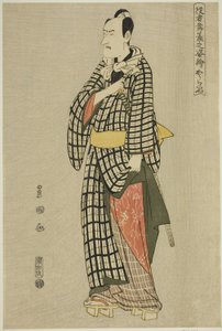 Koraiya: Ichikawa Komazo III, da série "Retratos de Actores em Palco (Yakusha butai no sugata-e)" de Utagawa Toyokuni I