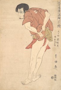 O ator Arashi Ryuzo mais tarde conhecido como Arashi Shichigoro, século 18-19. de Utagawa Toyokuni I