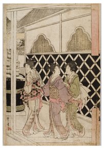 Peregrinação de Ano Novo a Myohoji em Horinouchi, Edo, c.1804-1810 (xilogravura sobre papel) de Utagawa and Toyokuni Utagawa Toyohiro