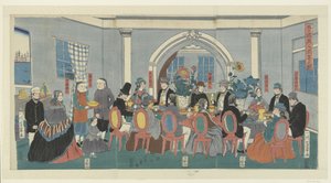Cinco nacionalidades num banquete
Gokokujin shuen no zu (título sobre o objecto)