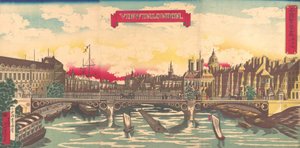 Vista em Londres, a Prosperidade dos Países: Londres, Inglaterra, setembro de 1872..