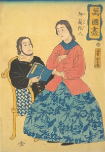 Holandeses, 1860. de Utagawa Yoshitora