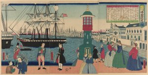 Paris, F tempos turbulentos (com Paris francesa), de Teseries de Utagawa Yoshitora