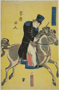 Russo (Oroshiajin), da série "Povo das Cinco Nações (Gokukoku no uchi)" de Utagawa Yoshitora