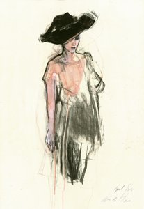 Esboço de moda de chapéus elegantes de Ute Rathmann