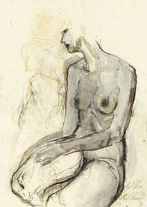 Nu feminino contemplativo de Ute Rathmann