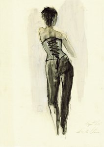 Esboço de um espartilho elegante de Ute Rathmann
