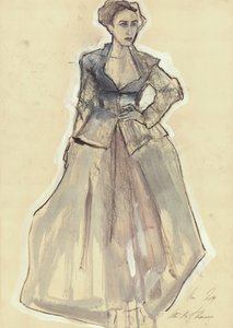 Esboço de moda elegante