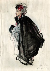 Capa preta para mulher elegante