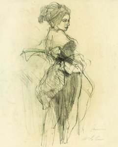 Esboço de uma mulher elegante